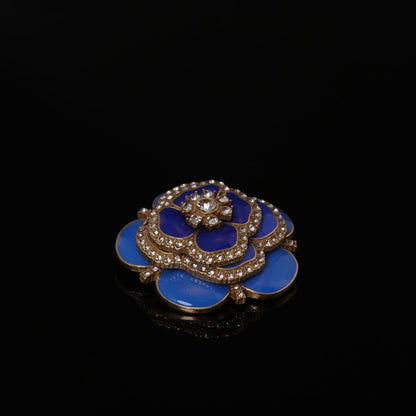 Vintage Enamel Floral Artisan Brooches for Women