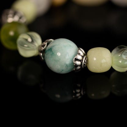 Vintage Agate Heart Elegant Handcrafted Bracelet Handcrafted Design