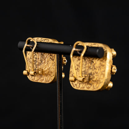 Vintage Enamel Statement Handcrafted Earrings for Ladies