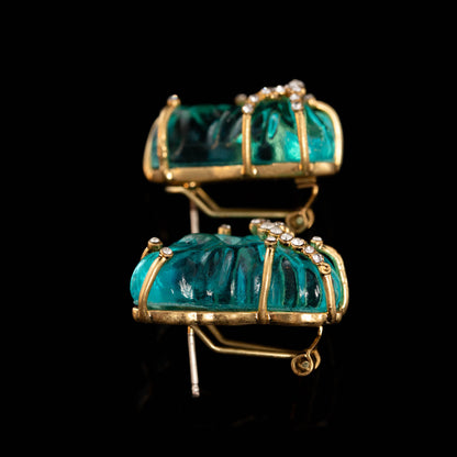 Vintage Crystal Luxury Chic Earrings Timeless Style