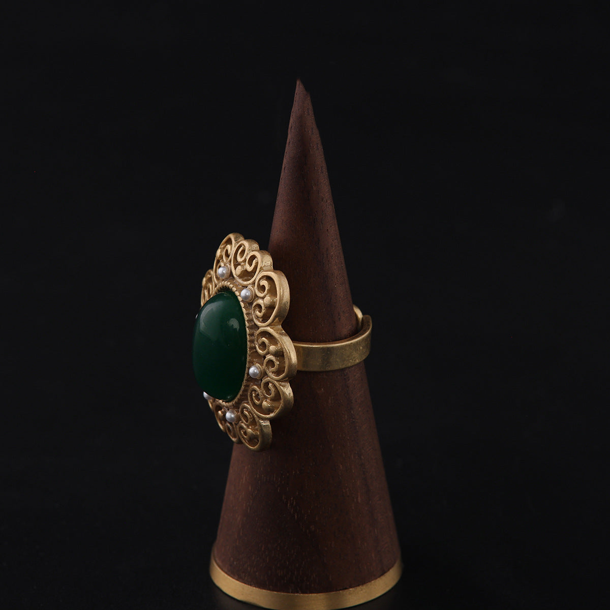 Vintage Geometric Artisan Minimalist Open Ring