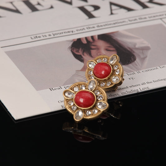 Vintage Agate Timeless Artisan Earrings for Women