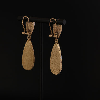 Vintage Teardrop Chic Handcrafted Earrings Gift Jewelry