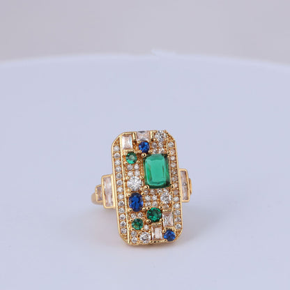 Vintage Geometric Artisan Timeless Open Ring