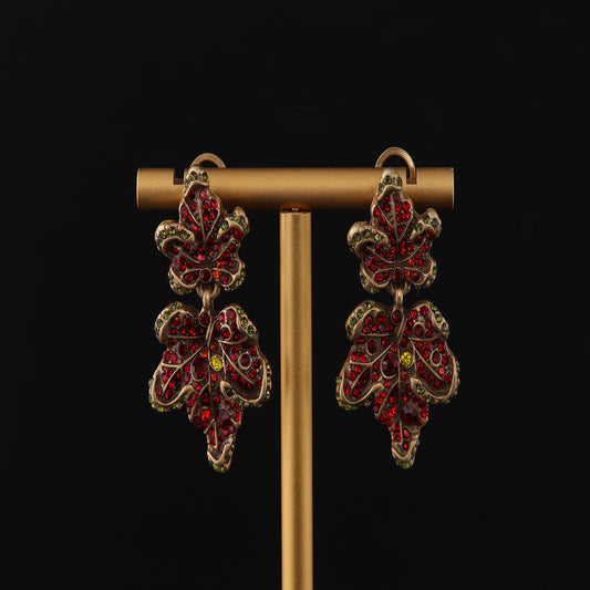 Vintage Leaf Timeless Classic Earrings Gift Jewelry