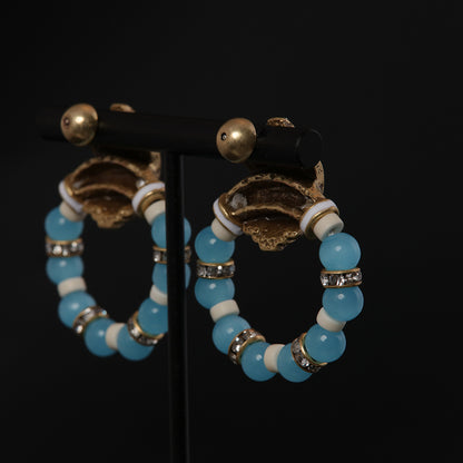 Vintage Enamel Chic Handcrafted Earrings Handcrafted Design
