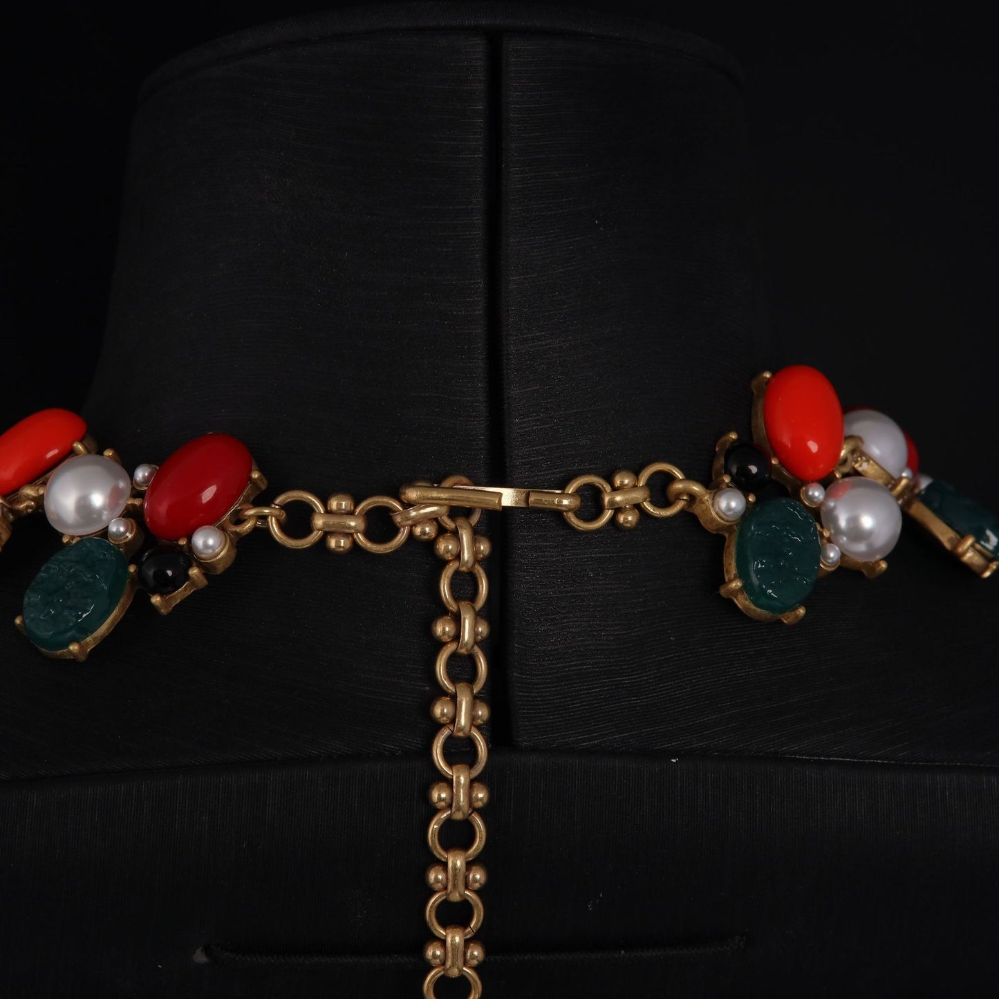 Vintage Agate Cross Artisan Engraved Necklace for Women