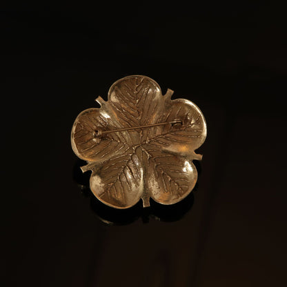 Vintage Enamel Floral Artisan Brooches for Women