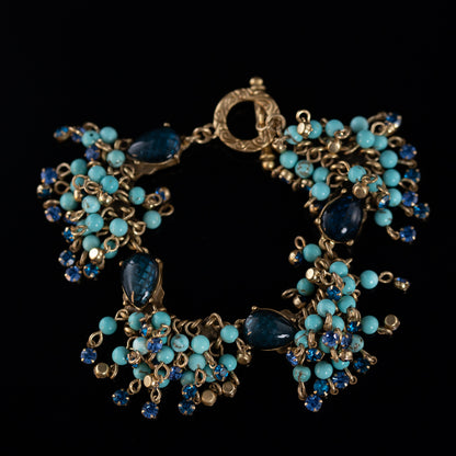 Vintage Natural Stone Geometric Luxury Handcrafted Necklace for Ladies