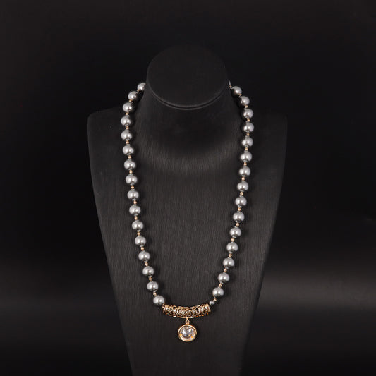 Vintage Pearl Baroque Classic Handcrafted Necklace Handcrafted Design