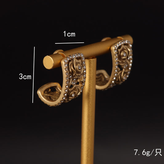 Vintage Floral Timeless Artisan Earrings for Women