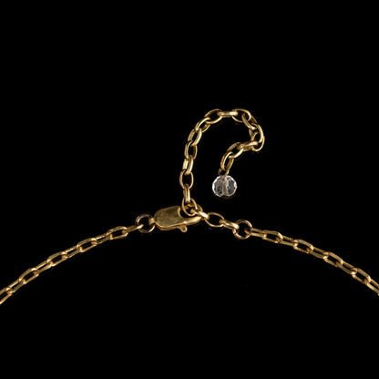 Vintage Natural Stone Heart Refined Necklace Handcrafted Design