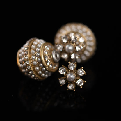 Vintage Pearl Star Refined Handcrafted Earrings Handcrafted Design