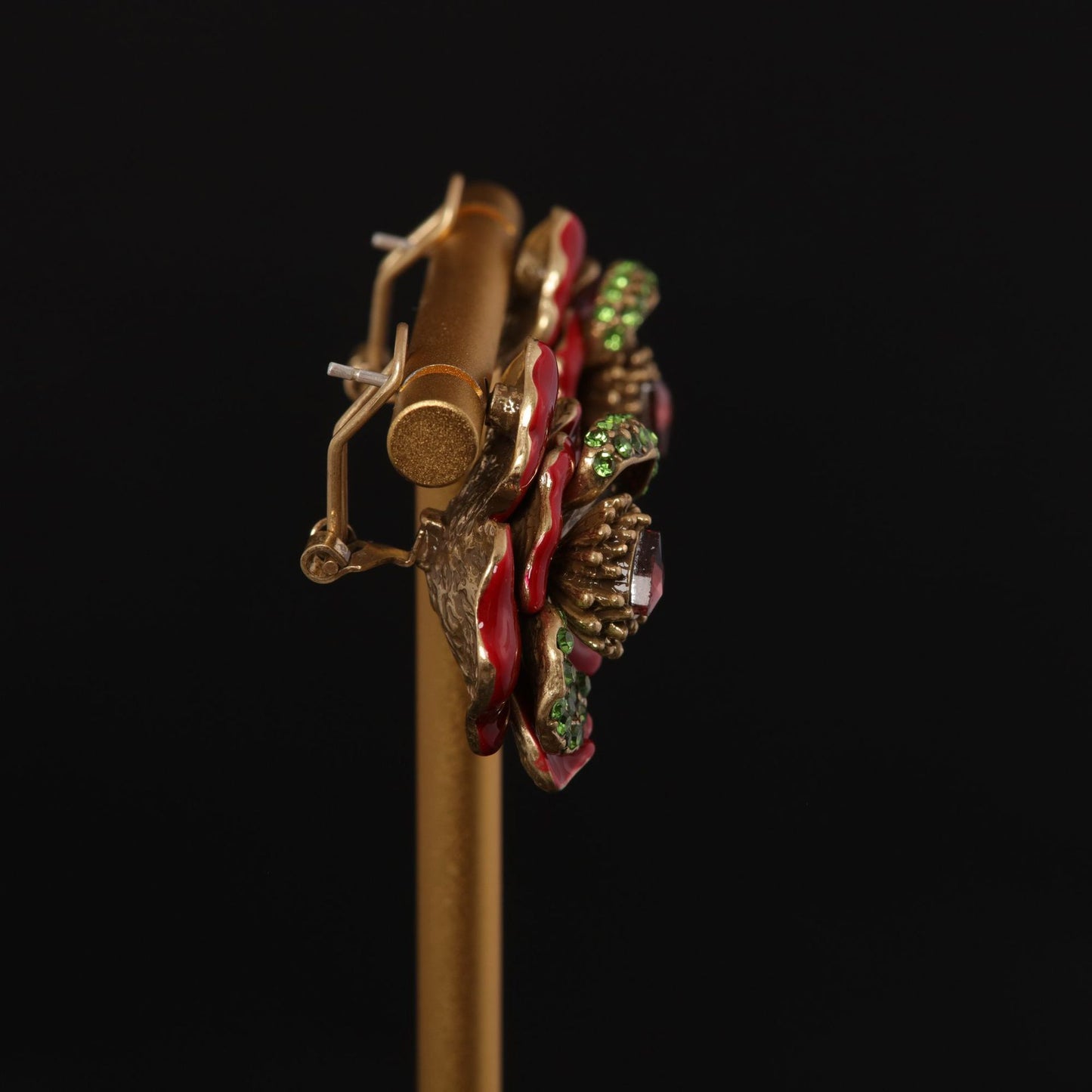 Vintage Enamel Floral Timeless Earrings Gift Jewelry