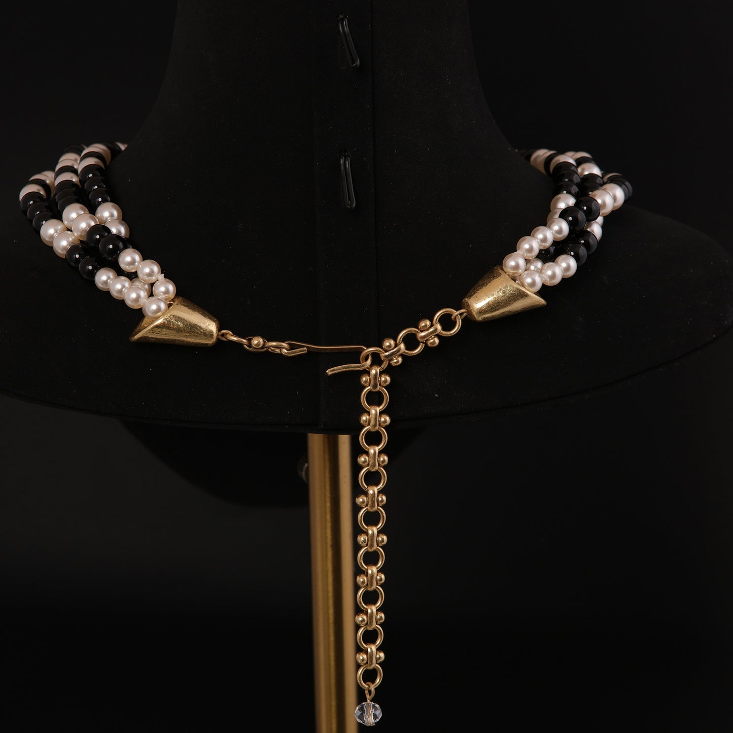 Vintage Pearl Geometric Refined Necklace for Ladies