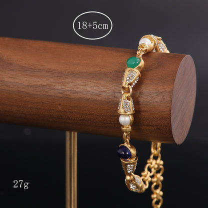 Vintage Agate Boho Classic Bracelet for Men