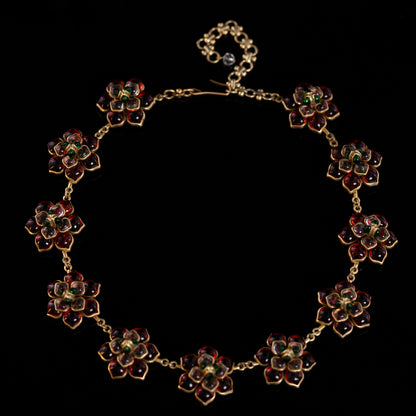 Vintage Glass Refined Chic Necklace for Ladies