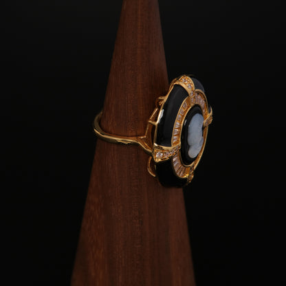 Vintage Geometric Chic Classic Open Ring Timeless Style
