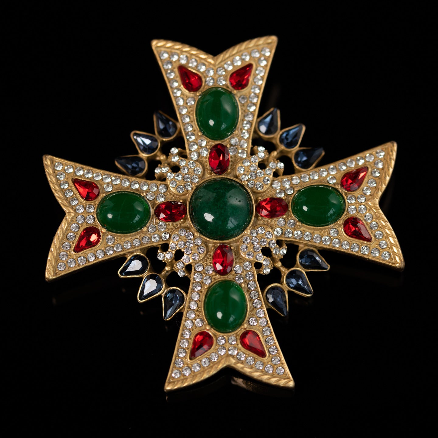 Vintage Cross Artisan Handcrafted Brooches for Men