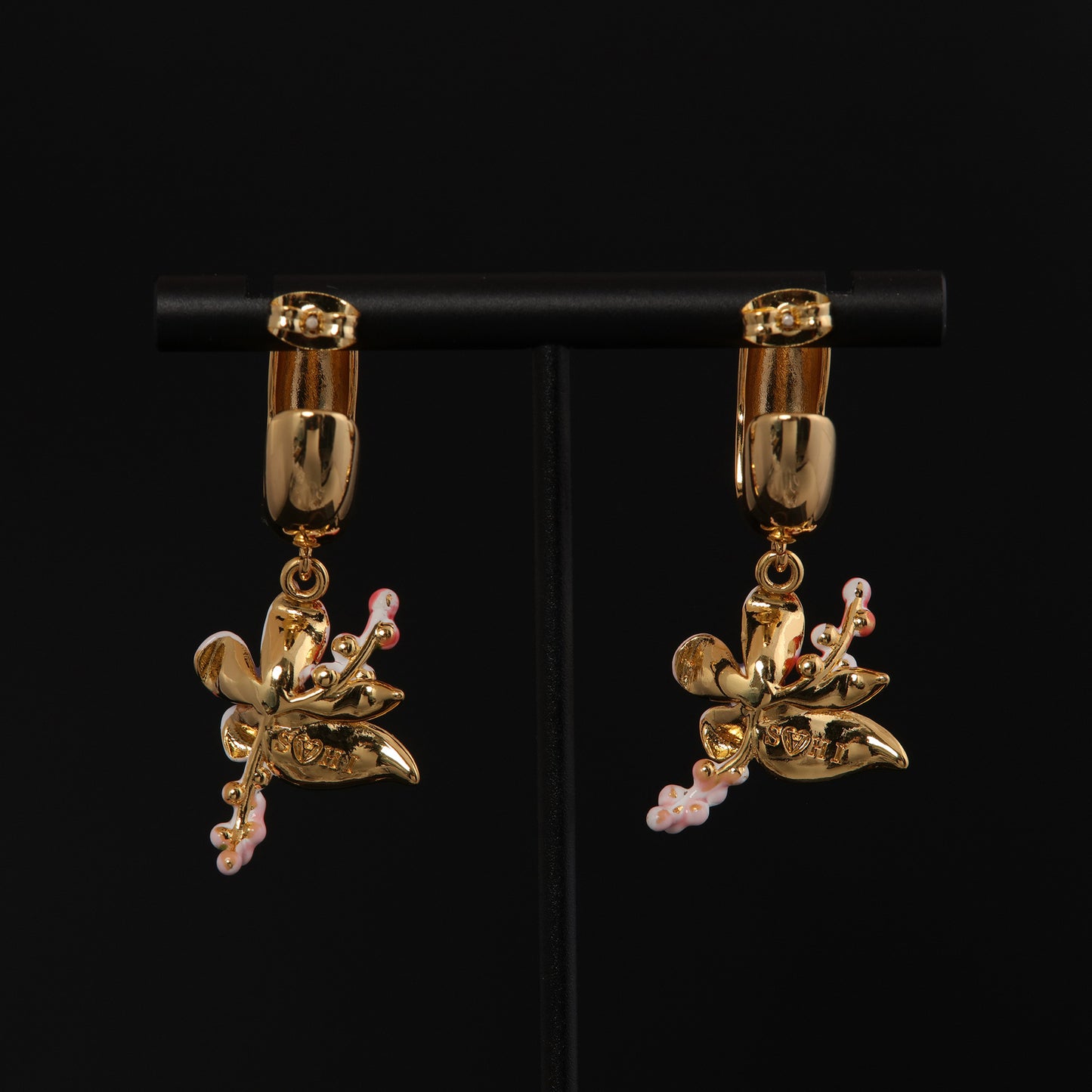 Vintage Enamel Floral Timeless Earrings Timeless Style