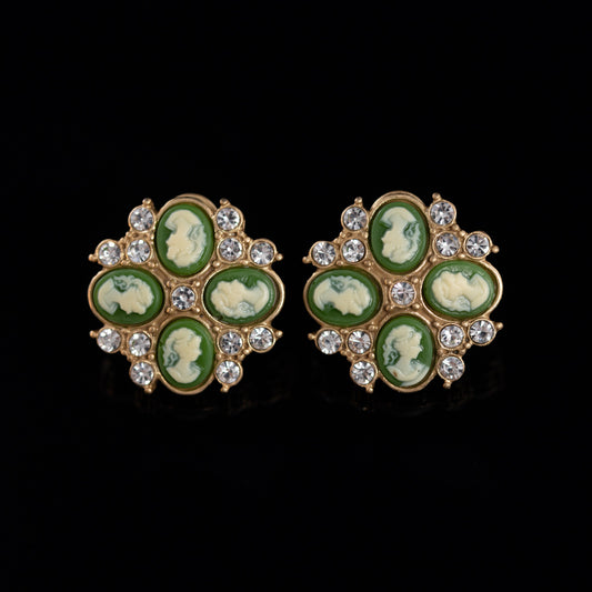 Vintage Statement Handcrafted Chic Earrings Gift Jewelry