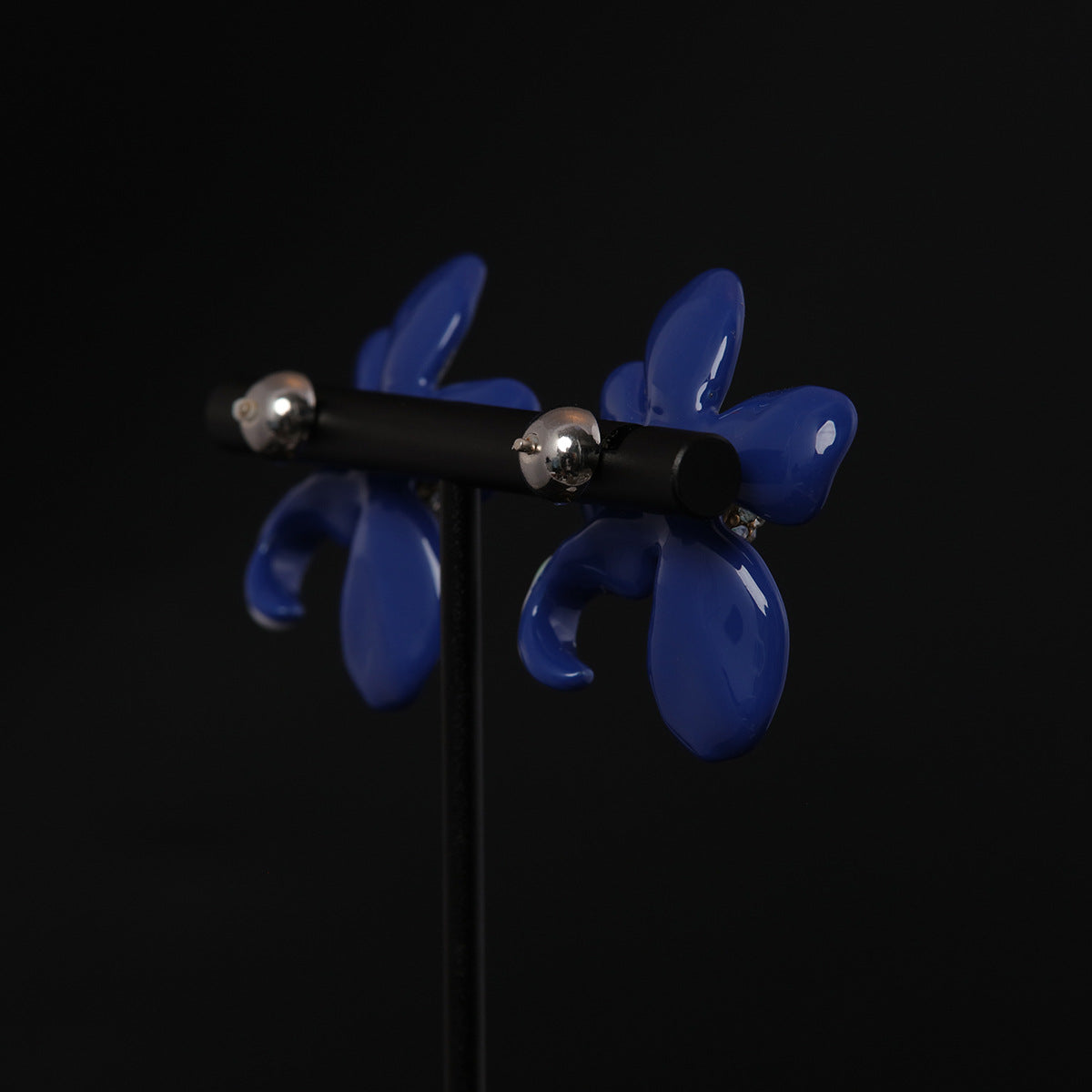 Vintage Enamel Floral Chic Earrings Gift Jewelry