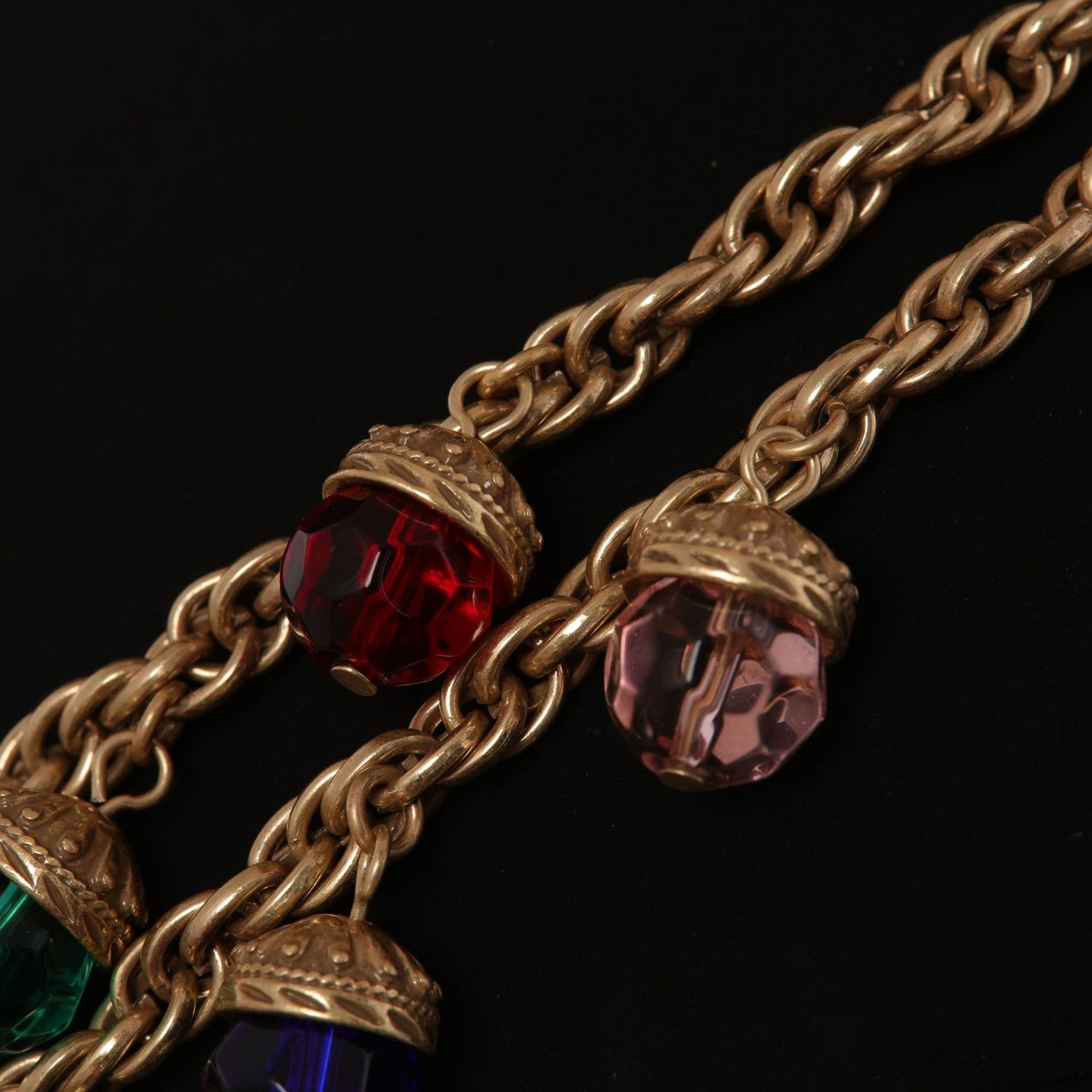 Vintage Glass Geometric Refined Handcrafted Necklace for Women