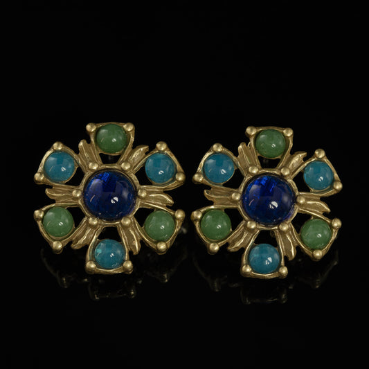 Vintage Natural Stone Chic Handcrafted Earrings Timeless Style