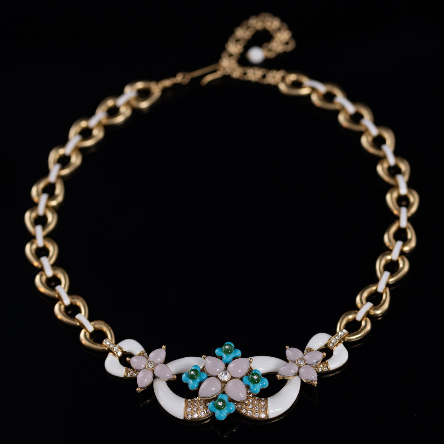 Vintage Enamel Classic Classic Necklace Gift Jewelry