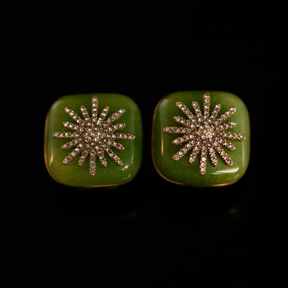 Vintage Classic Natural Stone Star Stone Inlay Jewelry Set