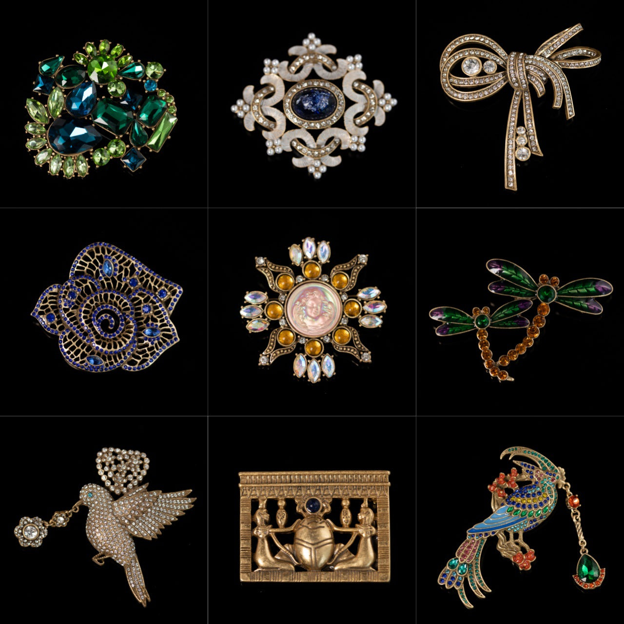 Vintage Cross Artisan Handcrafted Brooches for Men