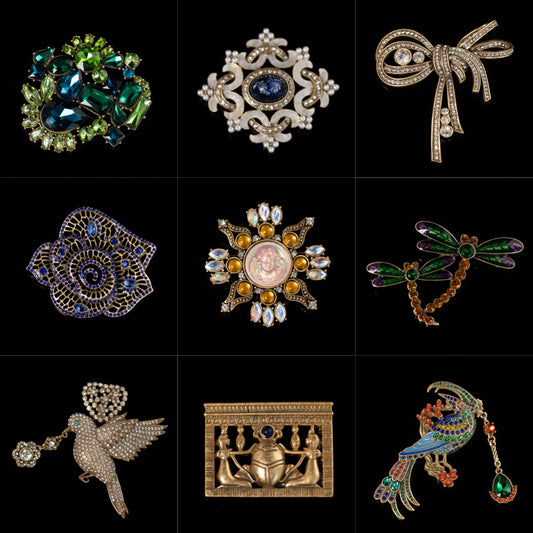 Vintage Cross Artisan Handcrafted Brooches for Men