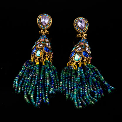 Vintage Pearl Leaf Refined Handcrafted Earrings for Ladies