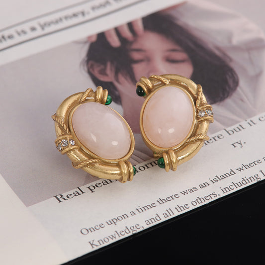 Vintage Agate Luxury Handcrafted Earrings Gift Jewelry