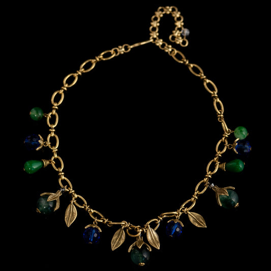 Vintage Natural Stone Classic Necklace Handcrafted Design