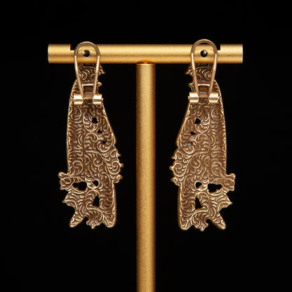 Vintage Enamel Timeless Luxury Earrings for Women