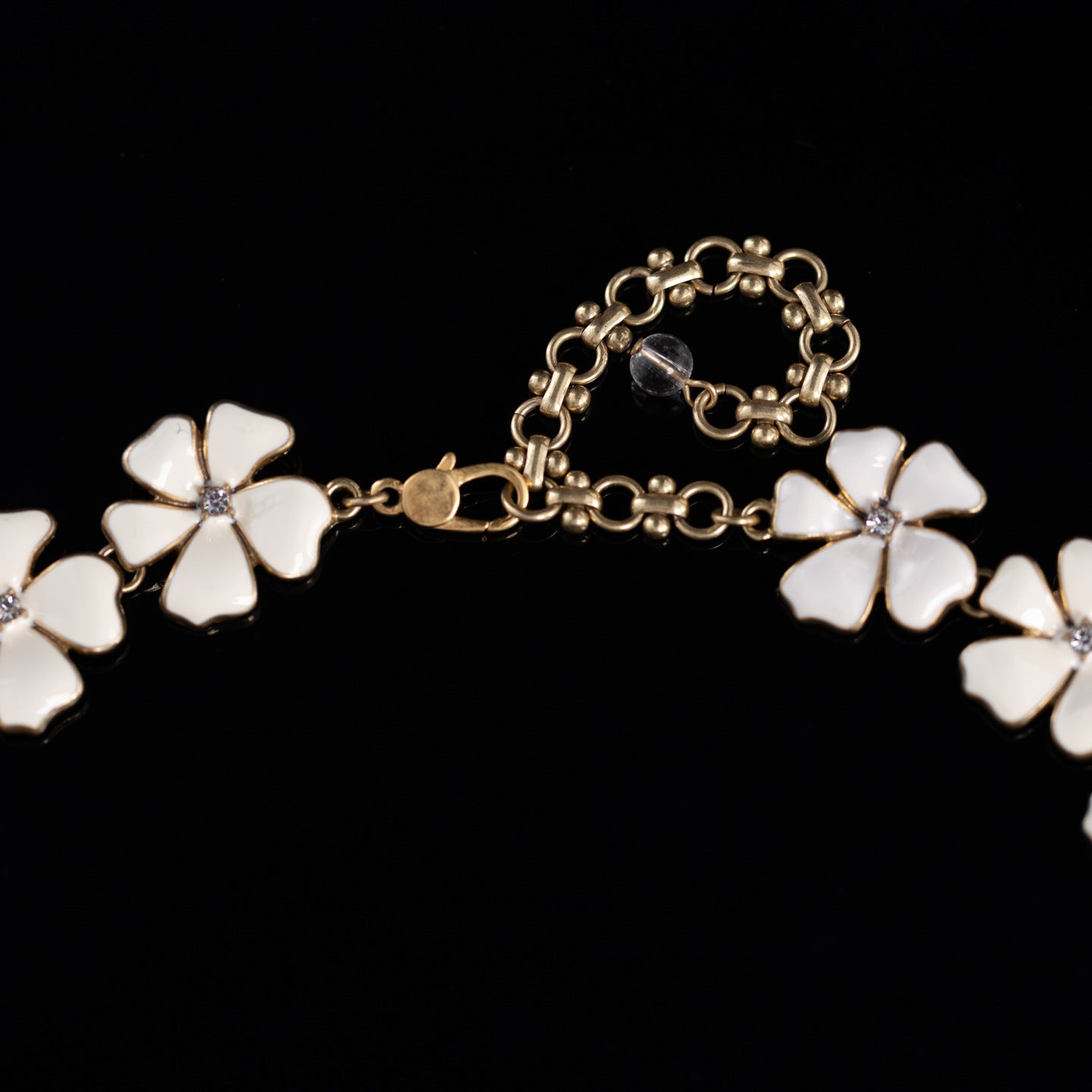 Vintage Enamel Star Refined Necklace Handcrafted Design