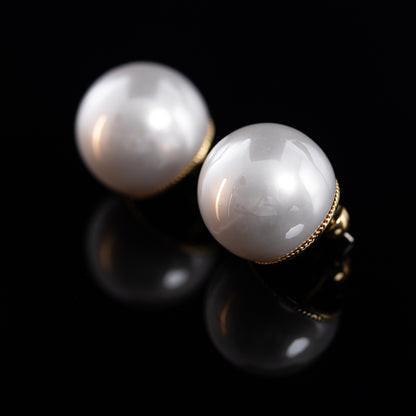 Vintage Pearl Elegant Handcrafted Earrings Timeless Style