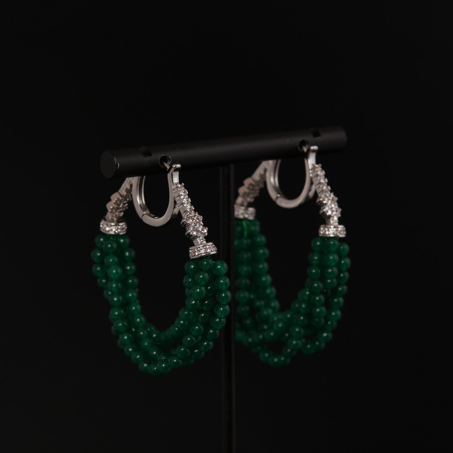 Vintage Jade Refined Classic Earrings Handcrafted Design