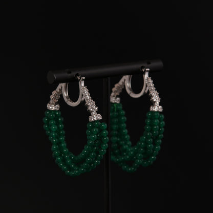 Vintage Jade Refined Classic Earrings Handcrafted Design