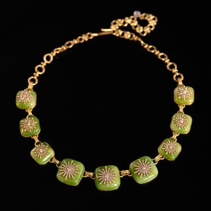 Vintage Classic Natural Stone Star Stone Inlay Jewelry Set