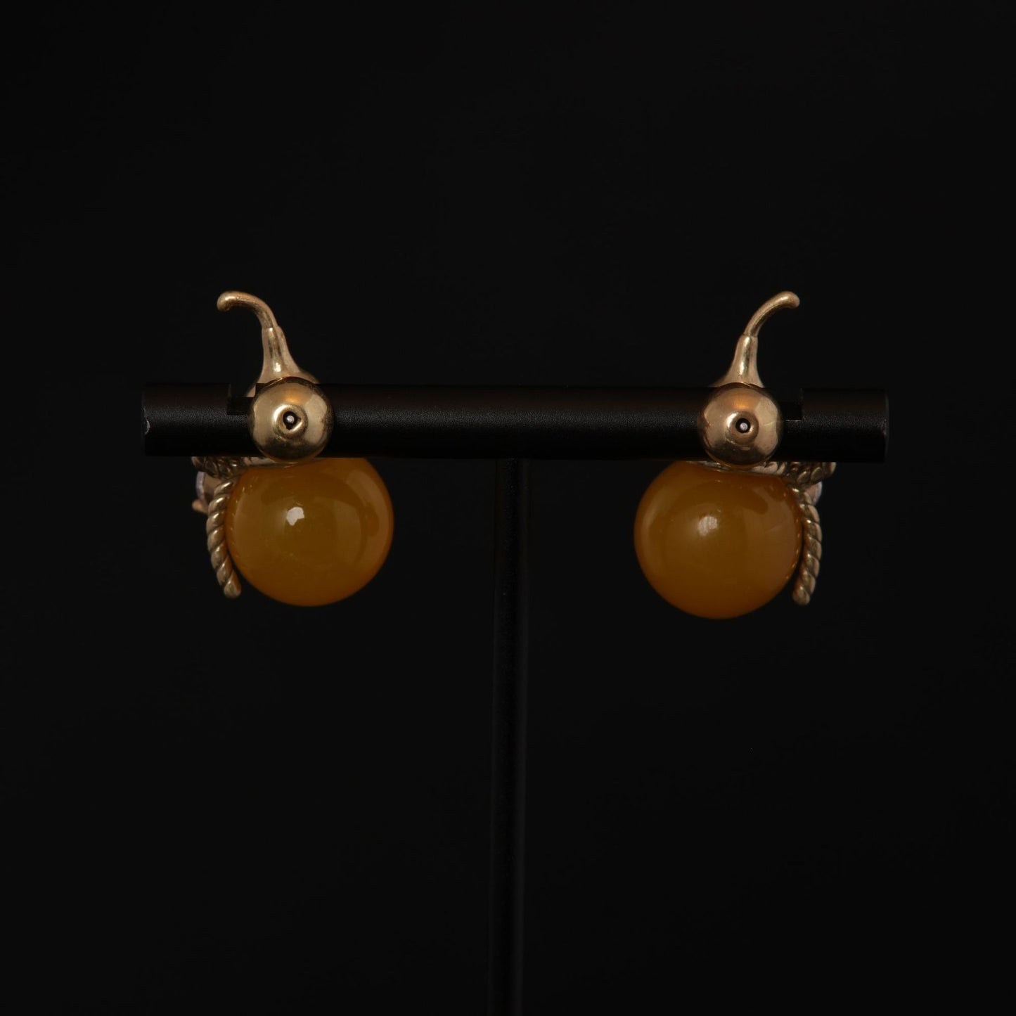 Vintage Agate Timeless Statement Earrings Handcrafted Design