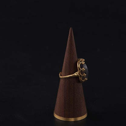 Vintage Geometric Refined Handcrafted Open Ring Handcrafted Design