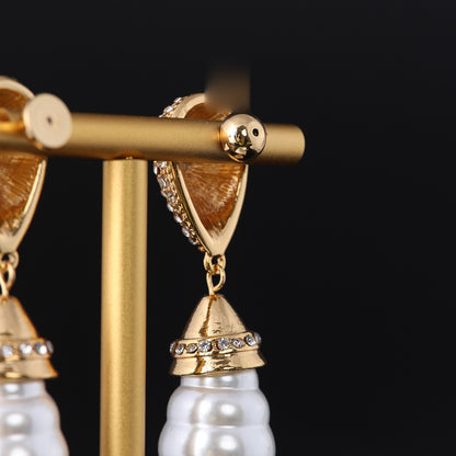 Vintage Cubic Zirconia Artisan Handcrafted Earrings Gift Jewelry