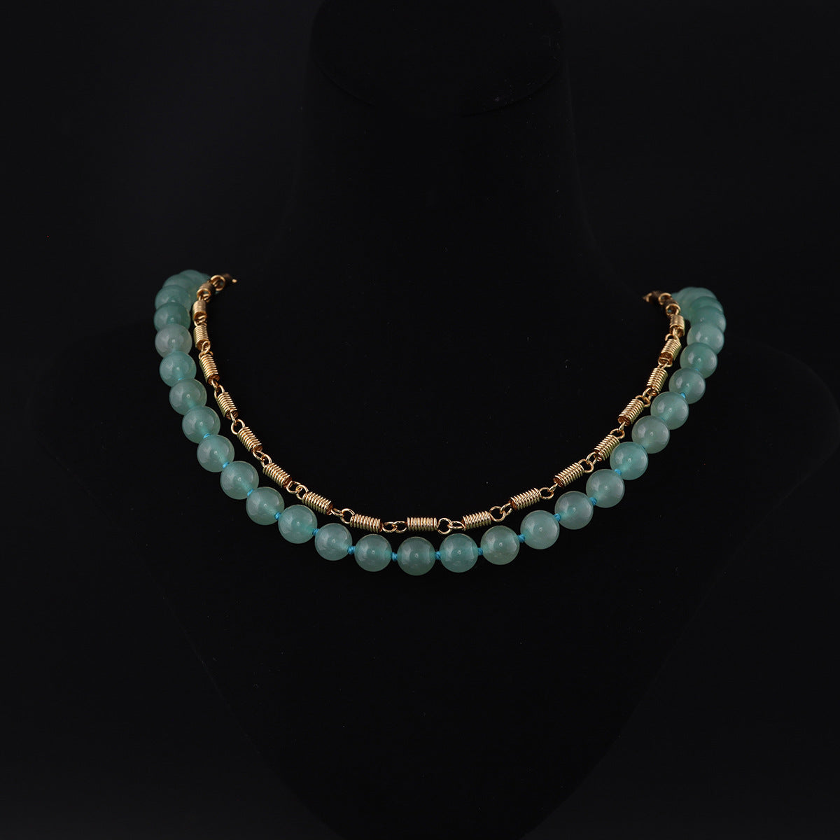 Vintage Geometric Chic Double Layer Necklace Timeless Style