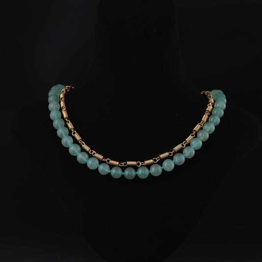 Vintage Geometric Chic Double Layer Necklace Timeless Style
