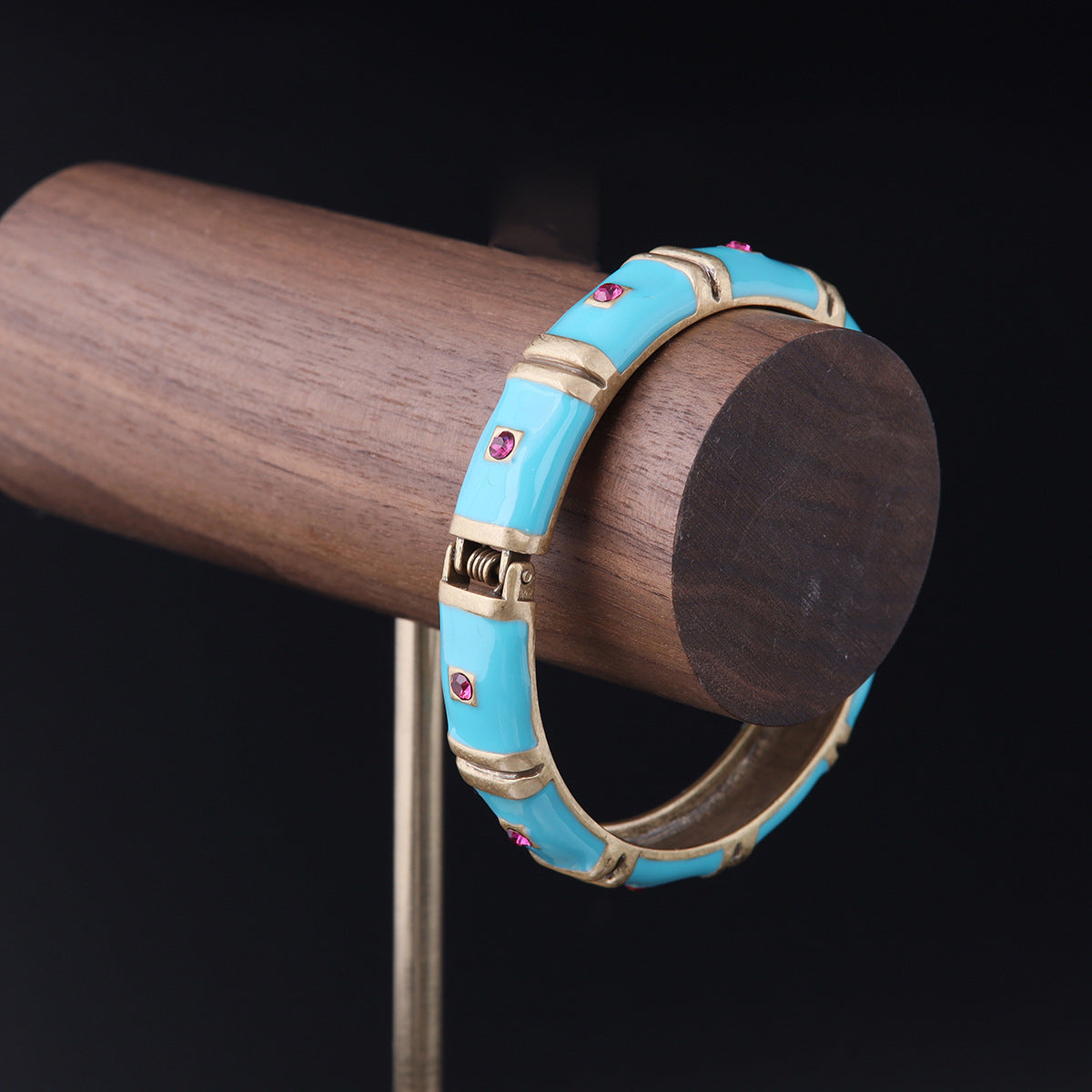Vintage Enamel Geometric Luxury Bracelet Timeless Style
