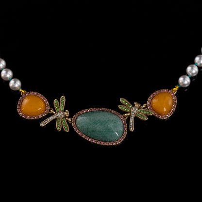 Vintage Pearl Luxury Handcrafted Necklace Gift Jewelry