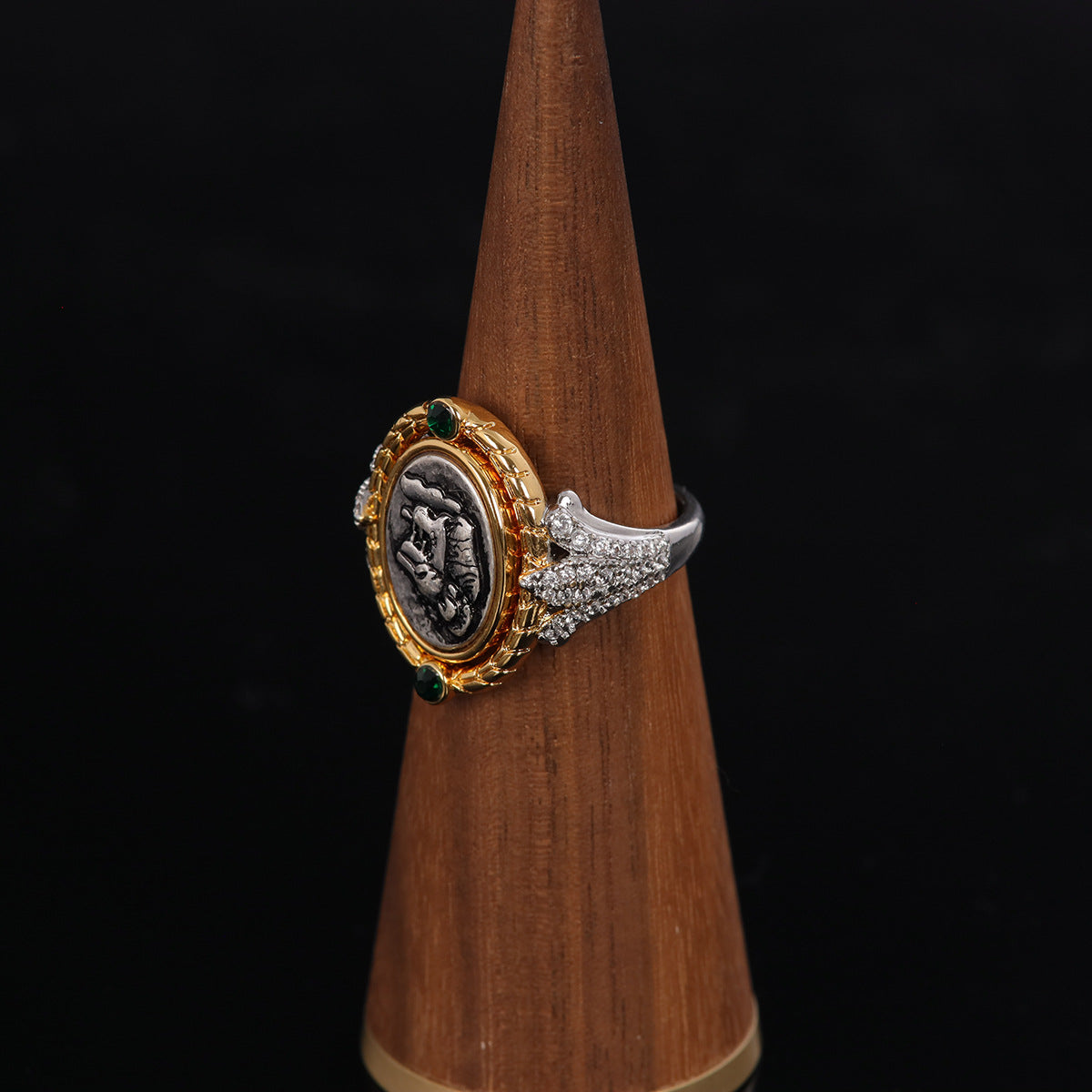 Vintage Geometric Elegant Retro Open Ring