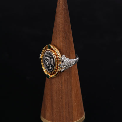 Vintage Geometric Elegant Retro Open Ring